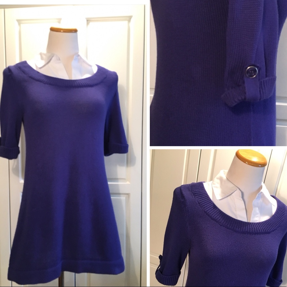 Collar Tunic Sweater